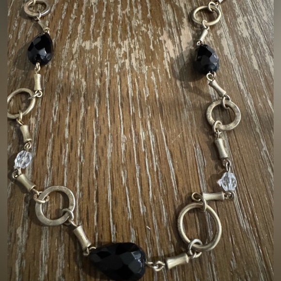 Lia Sophia Gold and Black Necklace - Picture 3 of 5